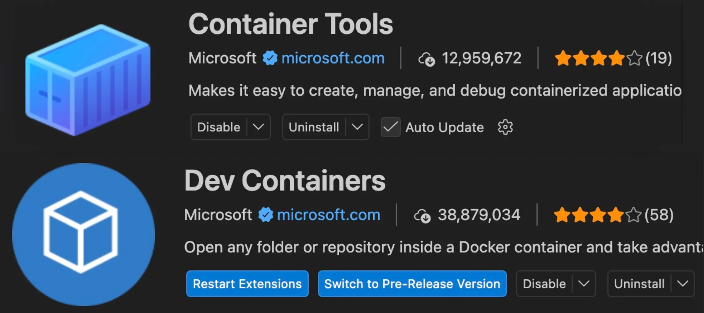 Connecting from VS Code using Container Tools